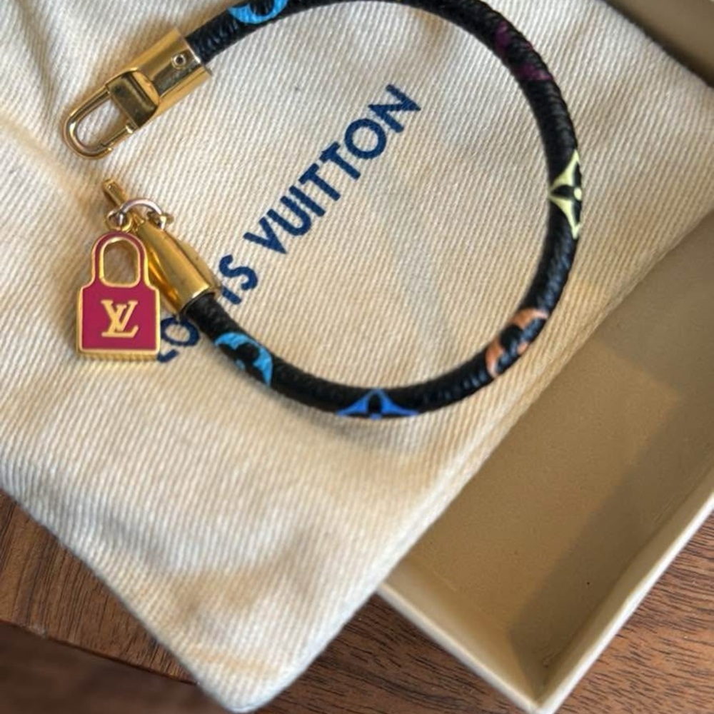Louis Vuitton Black and Gold Bracelet - Picture 2 of 3